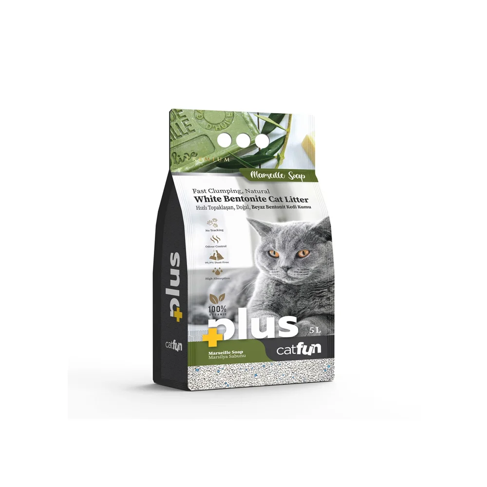 CatFun clumping cat litter with Marseille soap scent, 10 L