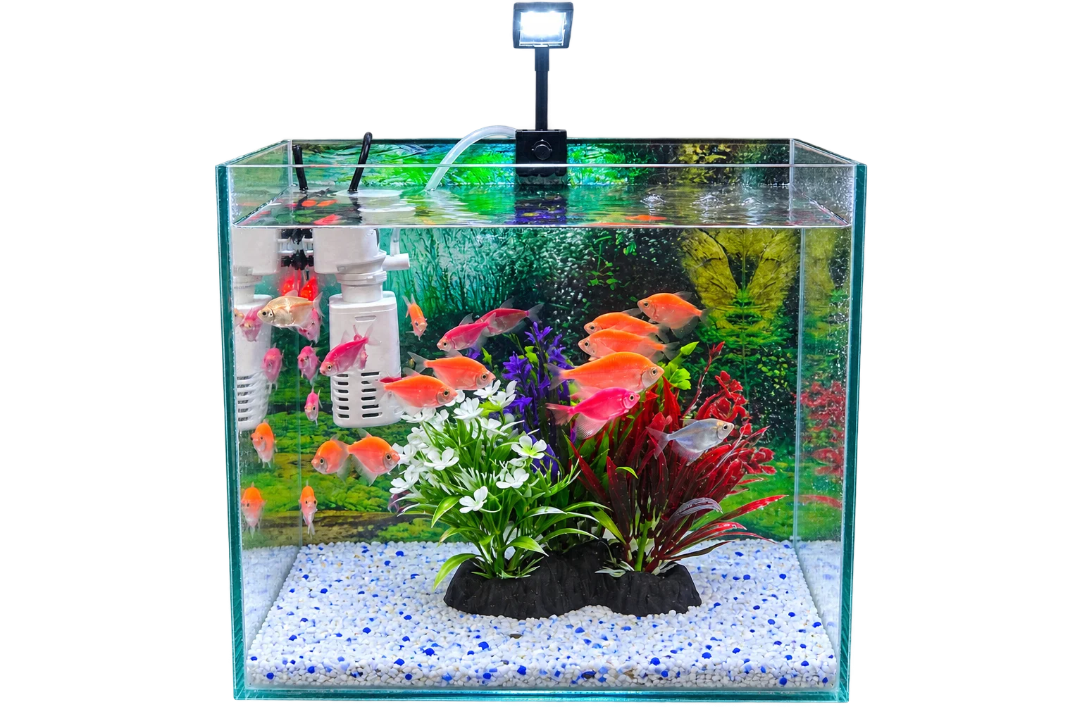 Набор аквариума GloFish – полный комплект с LED освещением